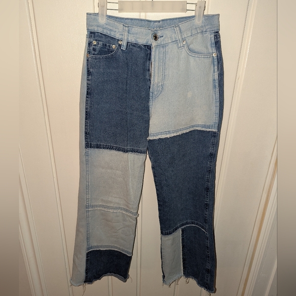 Patchwork Flared Jeans - Picture 2 of 4